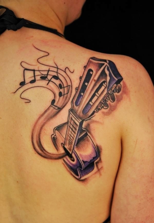 guitar tattoo ideas for men