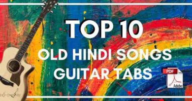 Download Top 10 old hindi songs guitar tabs