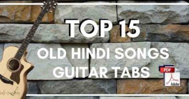 Download Top 15 Old Hindi Song Guitar Tabs E-book