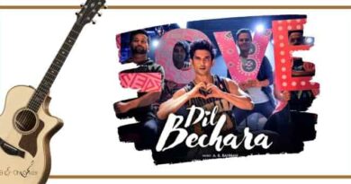 Dil Bechara Guitar Tabs - A R Rahman